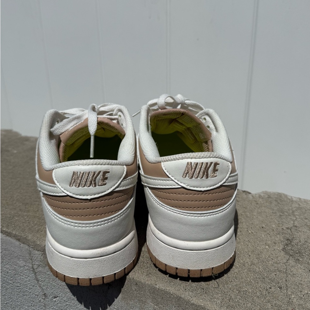 Nike Women’s White and Tan Sneakers